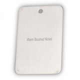 Warm Brushed Nickel Sample