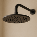 250 Onix Black Round Shower Head