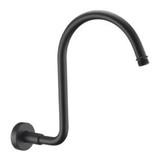 Black Round Wall Mounted Shower Arm – 310mm(W) x 280mm(H), Matte Black Finish for Modern Bathrooms