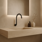 310 x 280 Black Round Wall Mounted Shower Arm