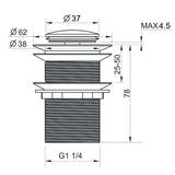 Valencia Brushed Nickel Pop-Up