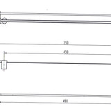 Valencia Brushed Nickel Stainless Steel Shelf