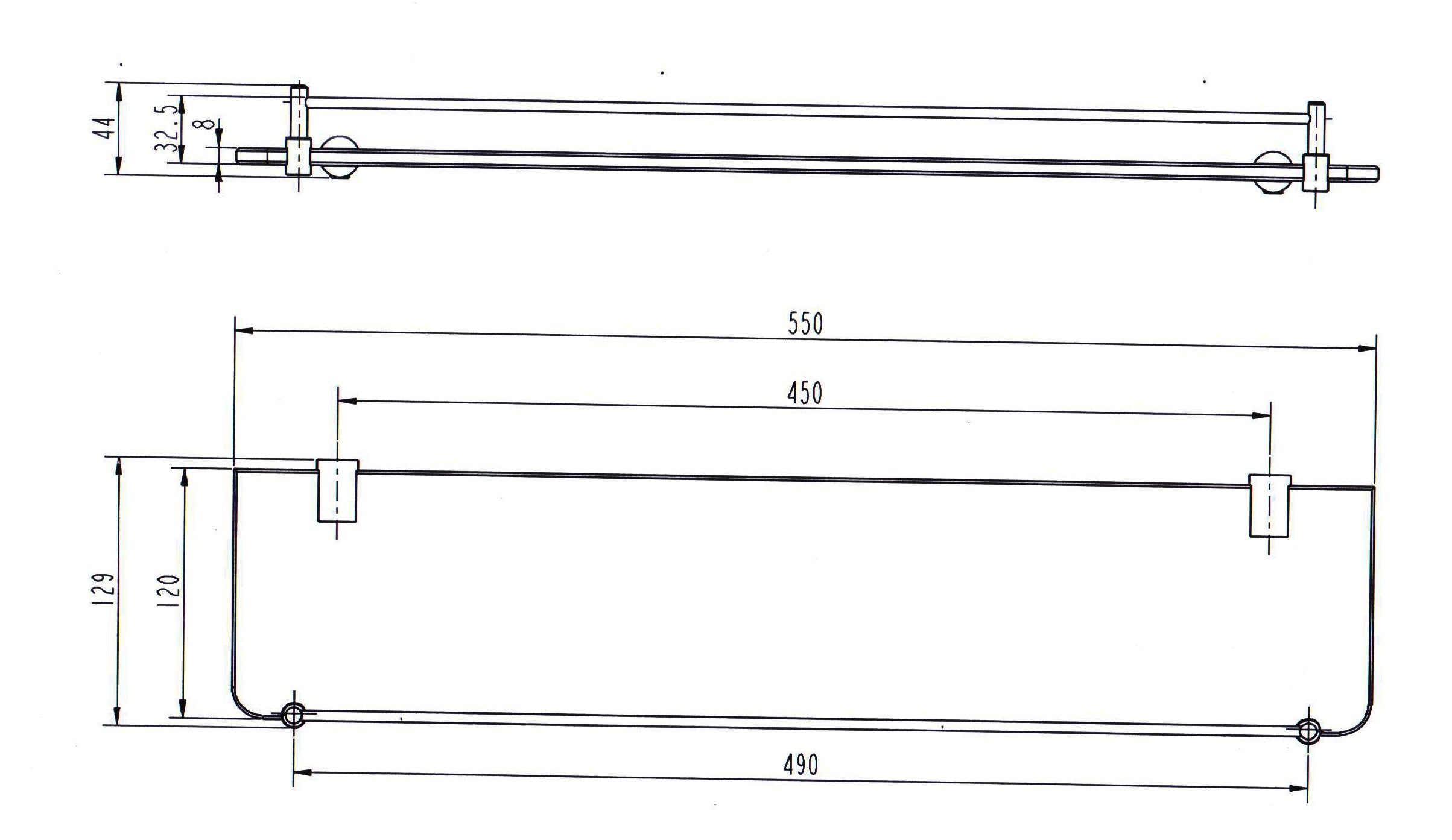 Valencia Brushed Nickel Stainless Steel Shelf