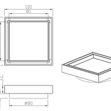Valencia Brushed Nickel Tile Insert Floor Waste
