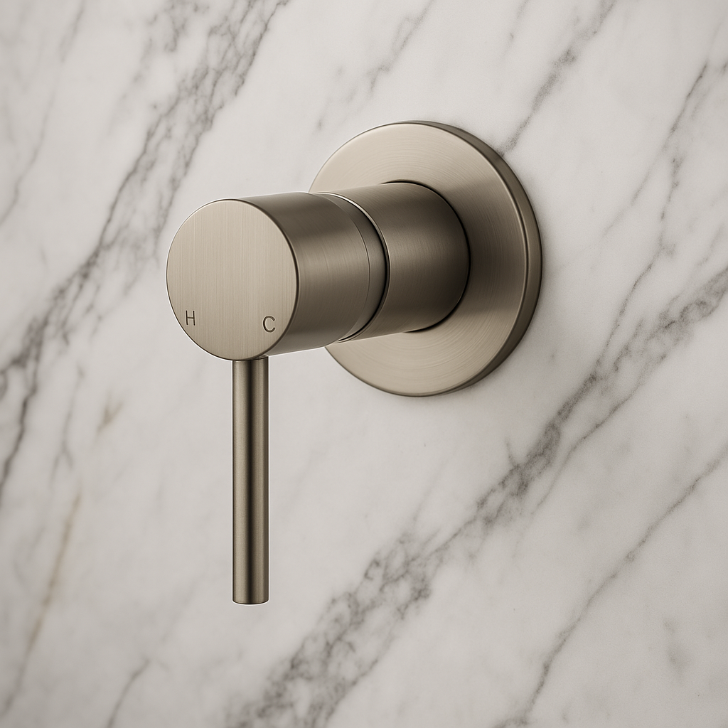 Valencia 64mm Brushed Nickel Wall Mixer
