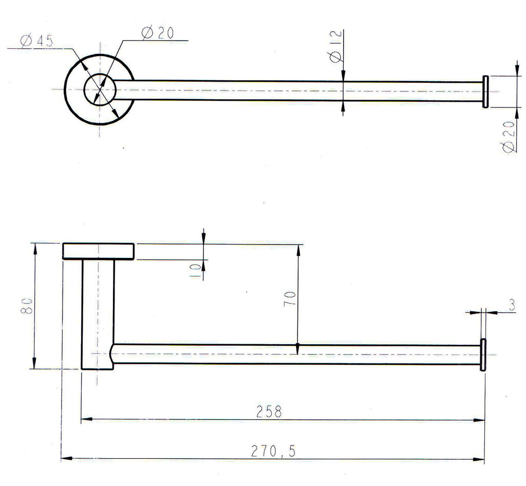 Black Toilet Paper holder