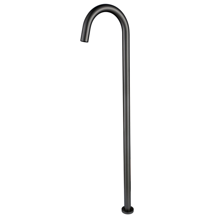 Gunmetal Floor Bath Spout