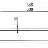 Black Square Double Towel Rail