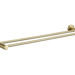 DG-5072 Brushed Gold Double Towel Rail – 750mm luxury towel holder with a sleek brushed gold finish, perfect for modern bathrooms.