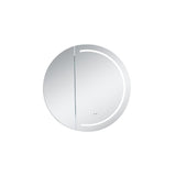 800mm LED Pearl Round Edge Shaving Cabinet – Natural Timber or Matt White Finish