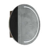 800mm LED Pearl Round Edge Shaving Cabinet – Natural Timber or Matt White Finish