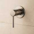 Valencia 80mm Brushed Nickel Wall Mixer