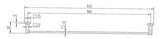 Black Square Single Towel Rail
