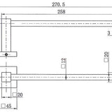 Black Square Towel Ring