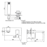 Black Wall Mixer with Spout