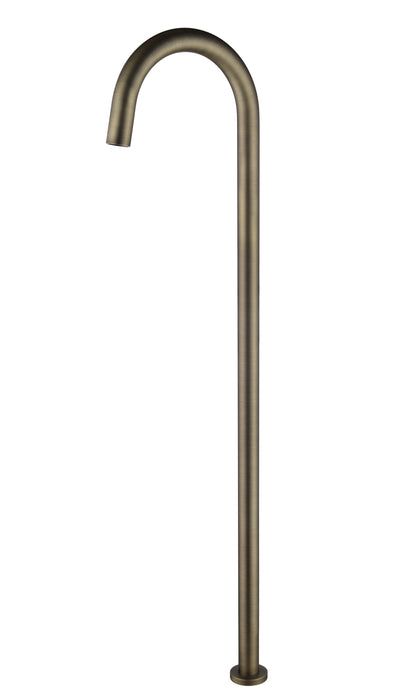 Antique Brass Floor Bath Spout