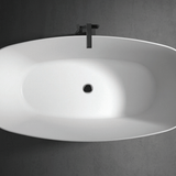Alice 1700mm Freestanding Bath – Elegant Matte White Acrylic Soaking Tub