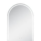 ARCH LED Shaving Cabinet – Arched Mirror with Soft Closing Door in Natural Timber or Matt White