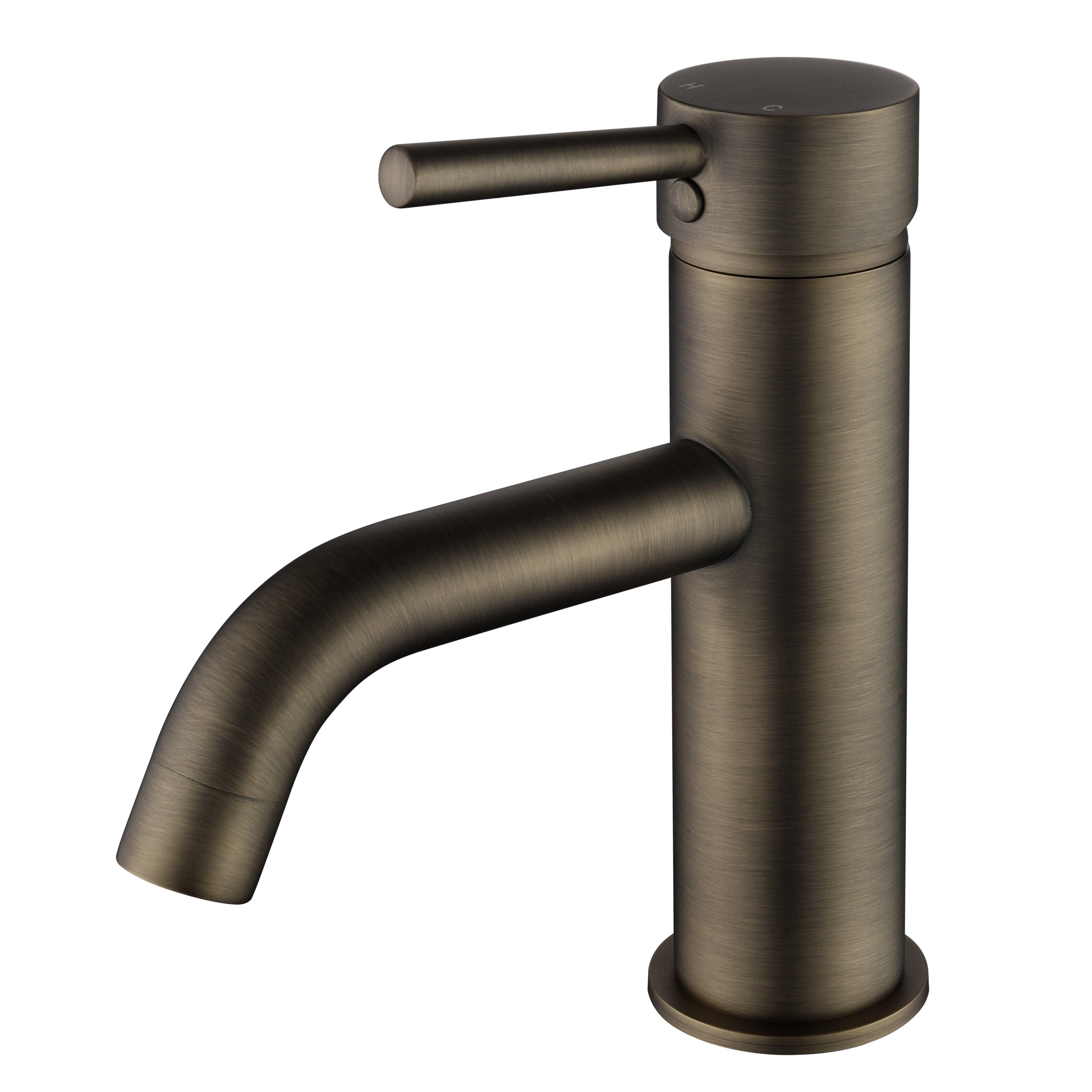 Seville Antique Brass Basin Mixer