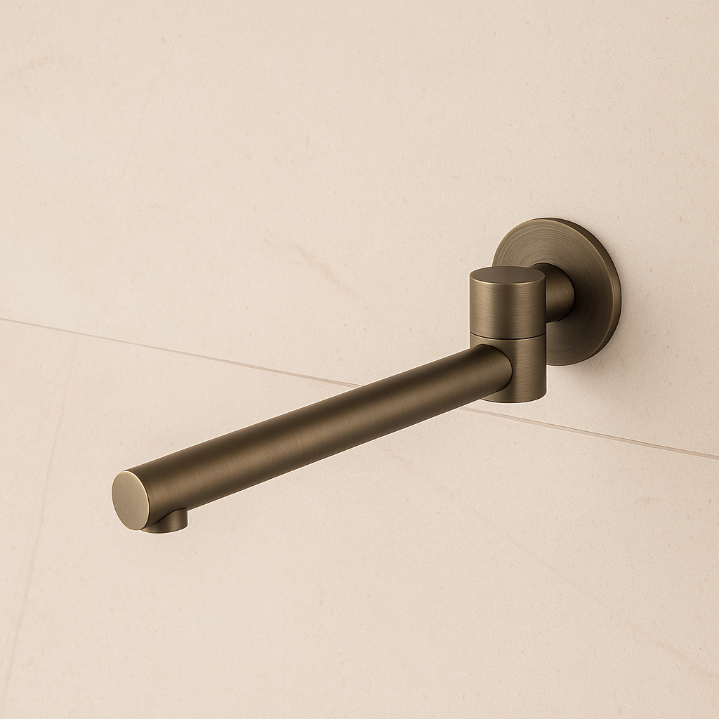 Seville Antique Brass Bath Spout – Swivel