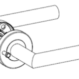 Antique Brass Door Handle and Lock - Model JD-MH607F - Elegant and Secure Privacy Lock for Interior Doors
