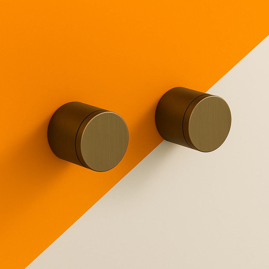 Seville Antique Brass Double Round Taps