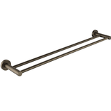 Seville Antique Brass Double Towel Rail 750mm