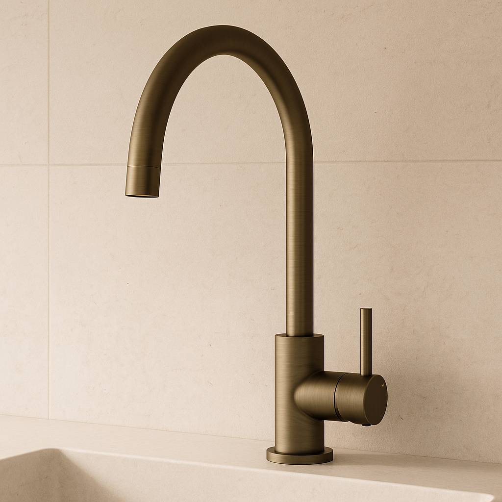 Seville Antique Brass Kitchen/Laundry Mixer