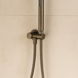 Seville Antique Brass Shower Handpiece on Bracket