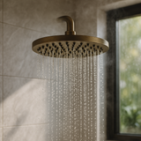 Seville Antique Brass Shower Head - 200mm