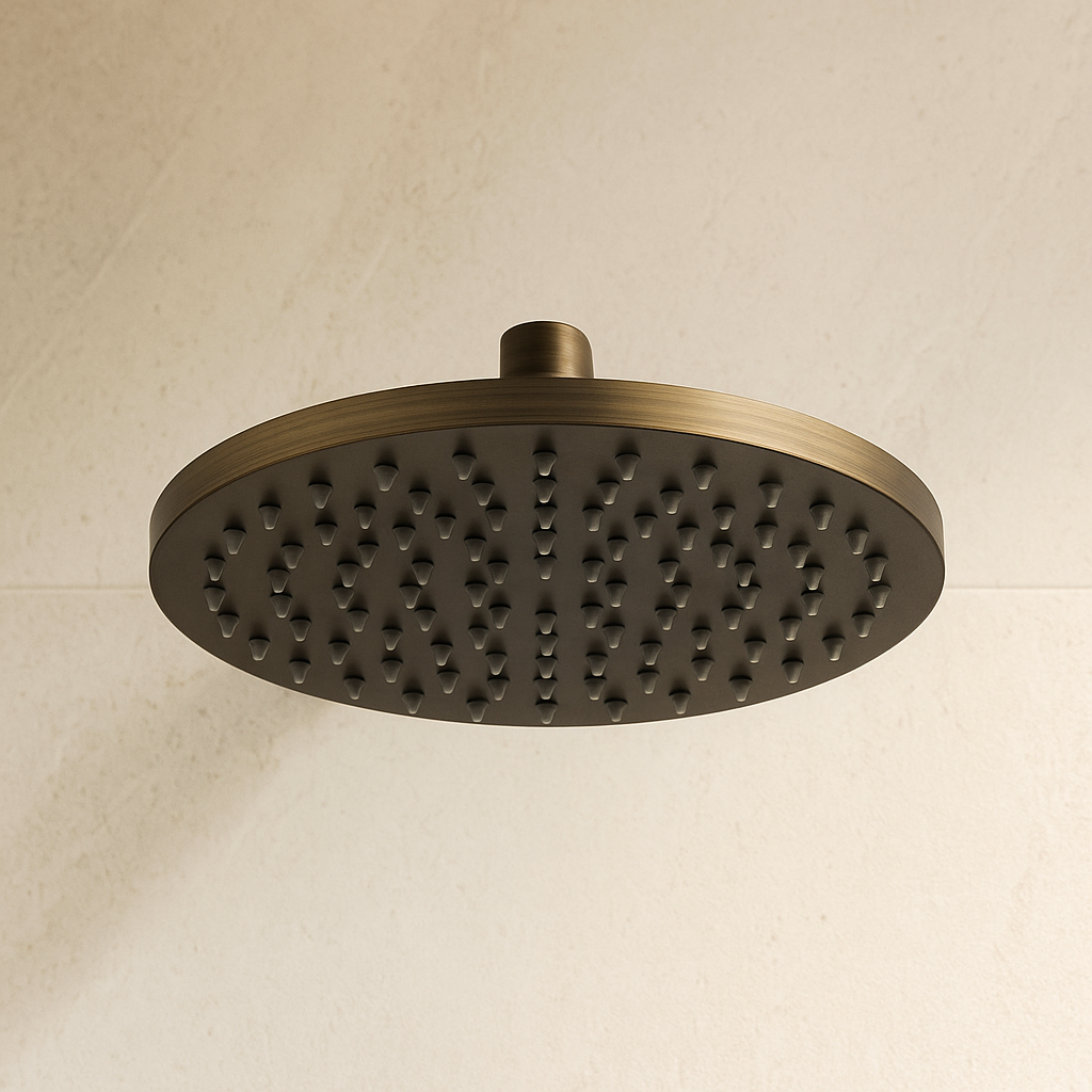 Seville Antique Brass Shower Head - 250mm