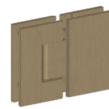Antique Brass Shower Hinge JD-M457F with 59mm hole distance, designed for smooth shower door operation with an elegant antique brass finish.