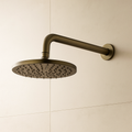 Seville Antique Brass Showerhead on Wall Mounted Arm