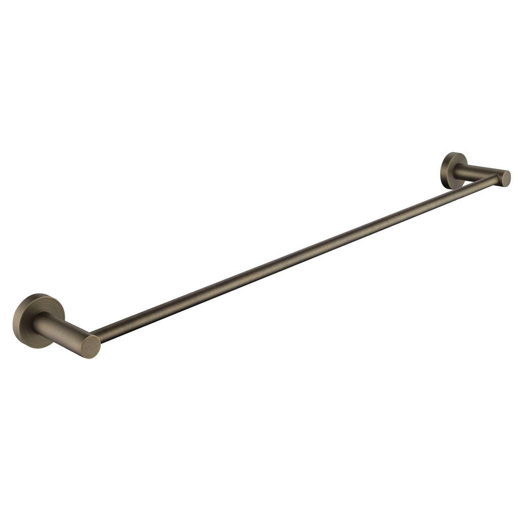 Seville Antique Brass Single Towel Rail 750mm