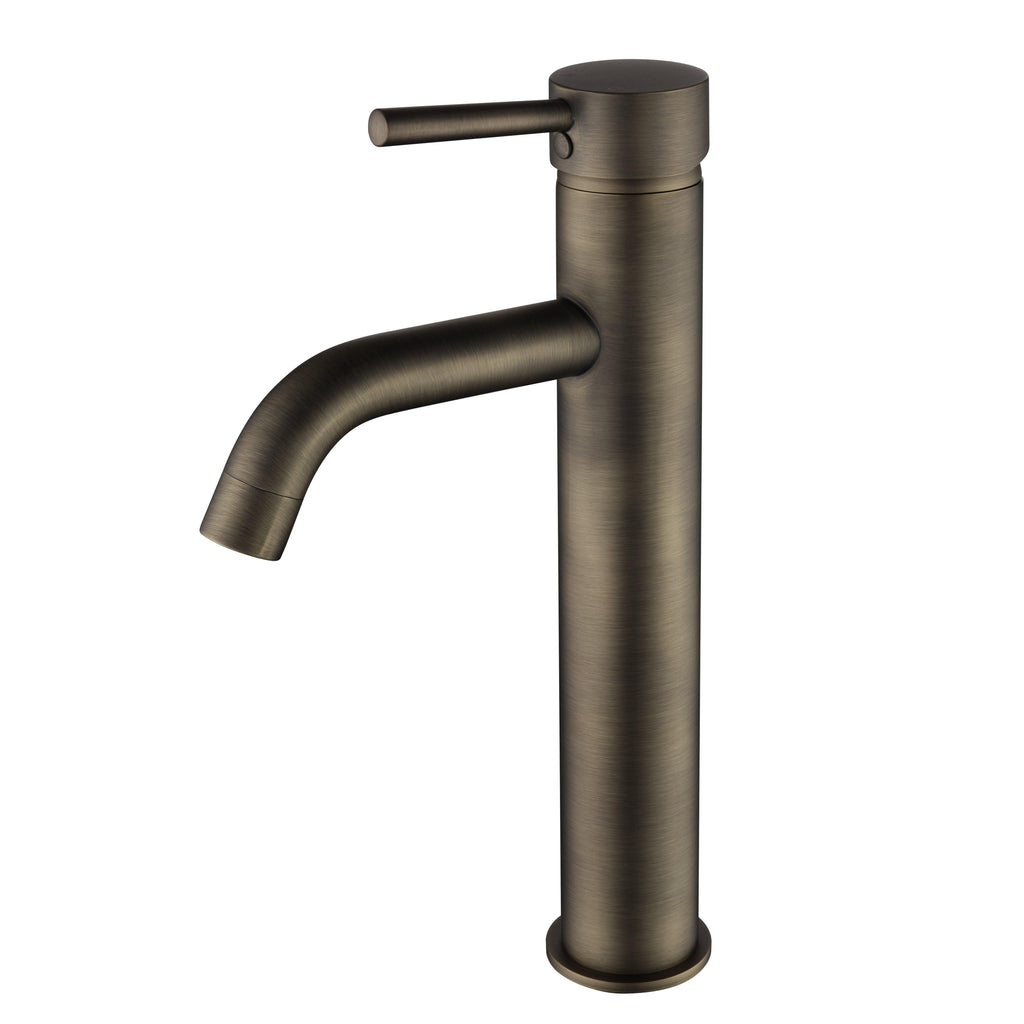 Seville Antique Brass Tall Basin Mixer