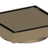 Antique Brass Tile Insert Floor Waste JD-DB101F with 80mm outlet and square design for modern bathroom drainage solutions.