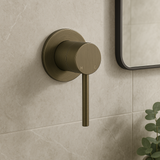 Seville Antique Brass Wall Mixer 80mm