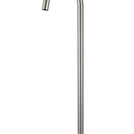BNM-727 Brushed Nickel Floor Bath Spout, twist-screw installation, height 902mm, spout length 757mm, modern and sleek design.