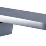 PK726 Bath Spout – 190mm chrome bath spout with sleek rectangular design for a modern minimalist bathroom setup.