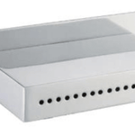 PK503 Bath Spout – 80mm chrome slotted wall-mounted bath spout for modern bathrooms.