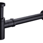 CH-GA283 Black 32mm P Trap – Modern Plumbing Accessory for Bathroom and Kitchen