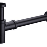 CH-GA283 Black 32mm P Trap – Modern Plumbing Accessory for Bathroom and Kitchen
