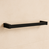 Black Double Towel Rail