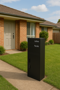 Onix Black Parcel Letterbox with Lock - Mail & Package Drop Box