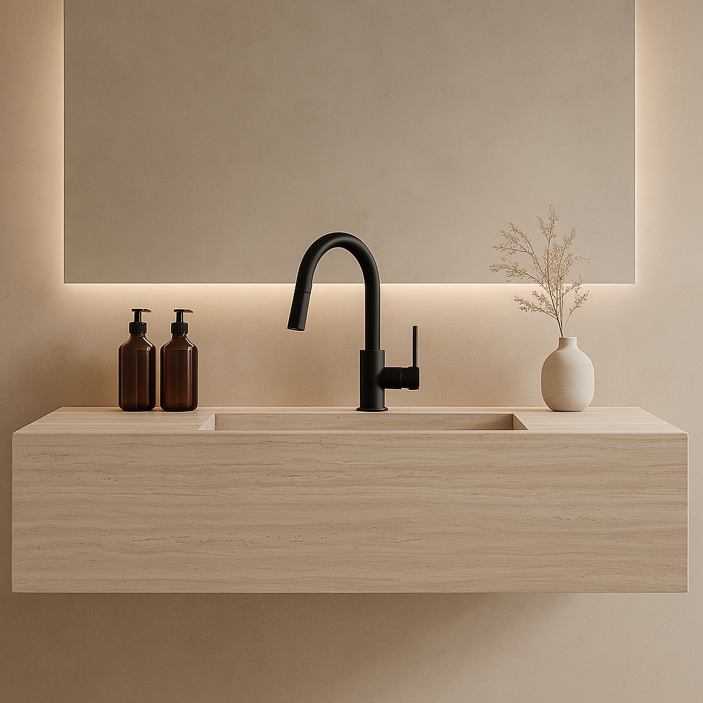 Onix Black Pull Out Kitchen Mixer