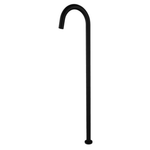 Black Round Floor Bath Spout – 902mm Height, 757mm Spout with Twist-screw Installation