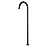 Black Round Floor Bath Spout – 902mm Height, 757mm Spout with Twist-screw Installation
