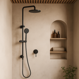 Black Round One Function Shower Unit