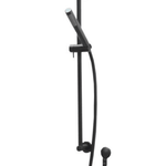 Black Round Shower Rail – Solid Brass Rail with Elbow, WELS 3 Star Rating for Modern Bathrooms