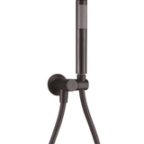 Black Round Shower Unit on Bracket – Modern Bathroom Shower with 8L/Min Flow Rate and WELS 3 Star Rating